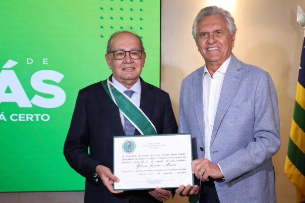 Governo de Goiás concede comenda ao ministro Gilmar Mendes