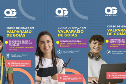 VAGAS ABERTAS PARA CURSOS PROFISSIONALIZANTES NA ESCOLA DO FUTURO EM VALPARAÍSO DE GOIÁS