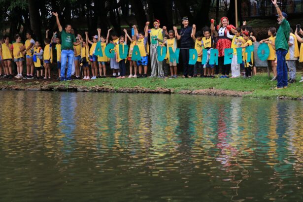 SME celebra Dia Mundial da Água com estudantes no Parque Lago das Rosas SME celebra Dia Mundial da Água com estudantes no Parque Lago das Rosas