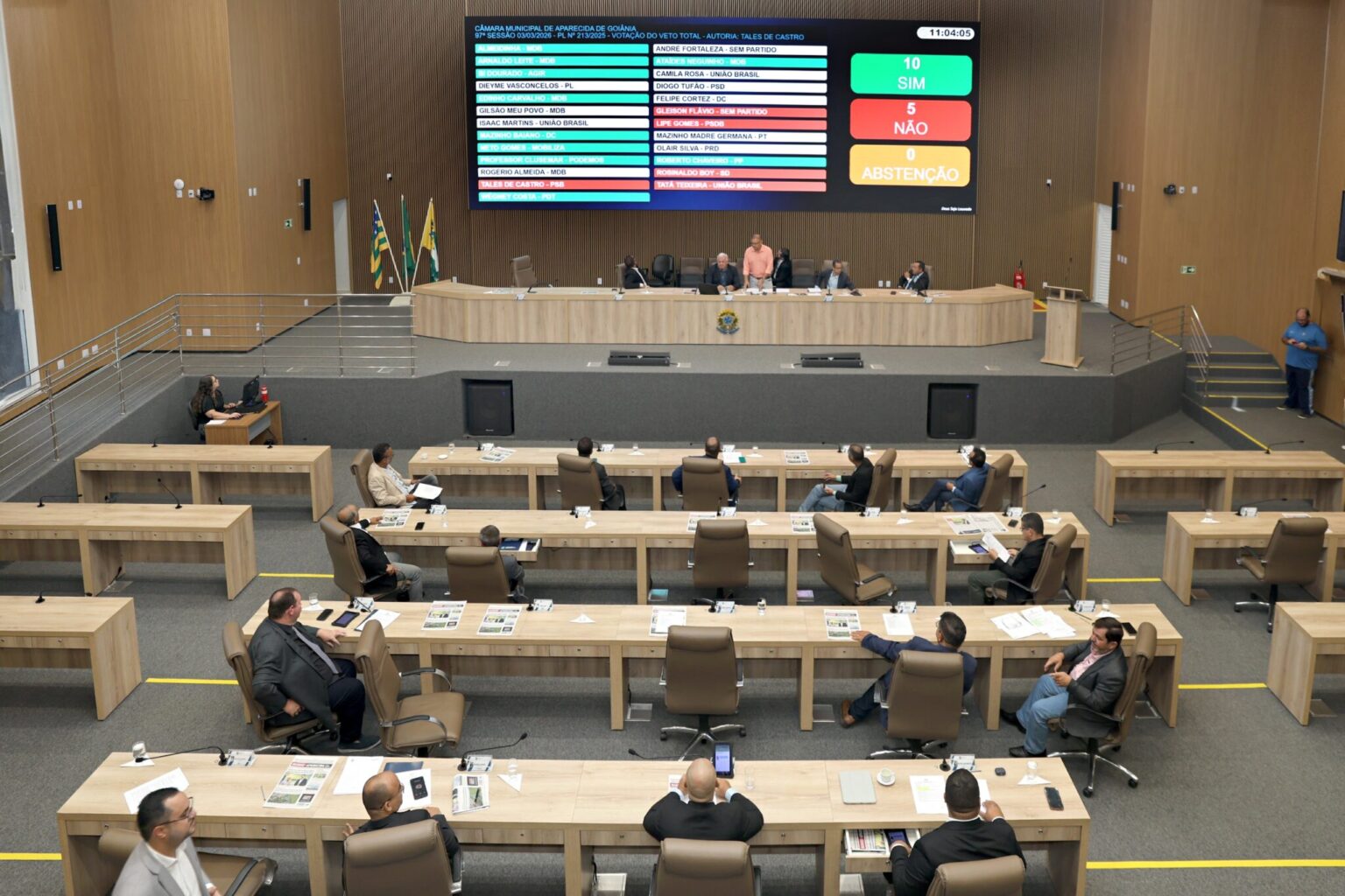 Câmara mantém vetos do Executivo e reverte veto parcial para garantir assento no CMDPD