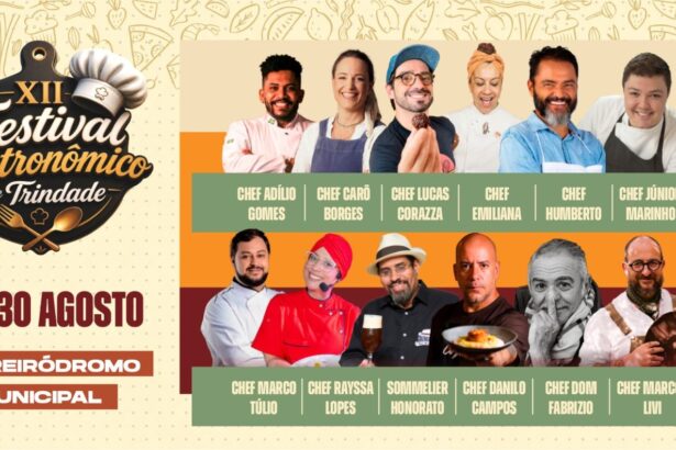 XII Festival Gastronômico de Trindade reúne chefs de renome internacional, nacional e goiano em programação especial XII Festival Gastronômico de Trindade reúne chefs de renome internacional, nacional e goiano em programação especial