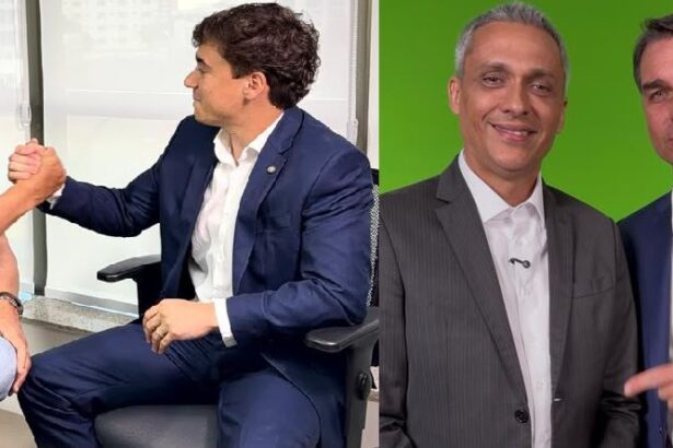 Flávio Bolsonaro e Nikolas Ferreira reforçam o convite para lançamento da candidatura de Gustavo Gayer ao Senado por Goiás