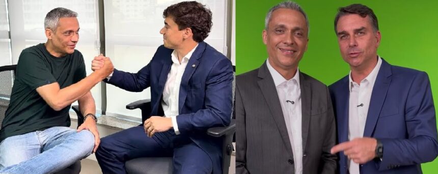 Flávio Bolsonaro e Nikolas Ferreira reforçam o convite para lançamento da candidatura de Gustavo Gayer ao Senado por Goiás Flávio Bolsonaro e Nikolas Ferreira reforçam o convite para lançamento da candidatura de Gustavo Gayer ao Senado por Goiás