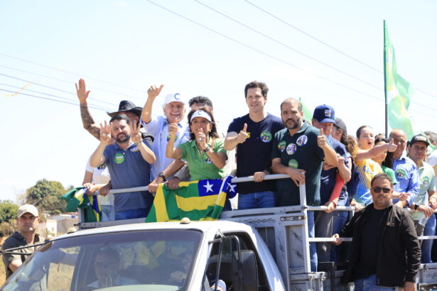 Jéssica e André do Premium reforçam apoio a Daniel Vilela em Santo Antônio do Descoberto