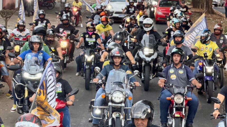 Gayer leva campanha às ruas de Goiânia e reúne apoiadores em motociata na região norte