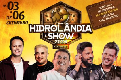 Hidrolândia é show 2026: 5ª edição traz Matheus & Kauan, Amado Batista e rodeio profissional com entrada solidária