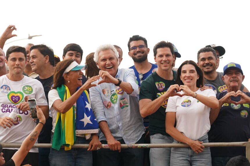 Daniel Vilela e Caiado mobilizam 2,5 mil veículos em carreatas no Entorno do DF